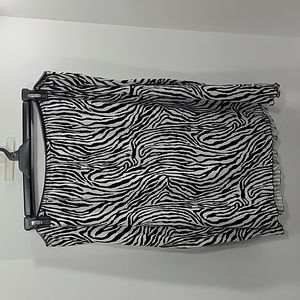 Women's Zebra Print Skirt- 26W/28W